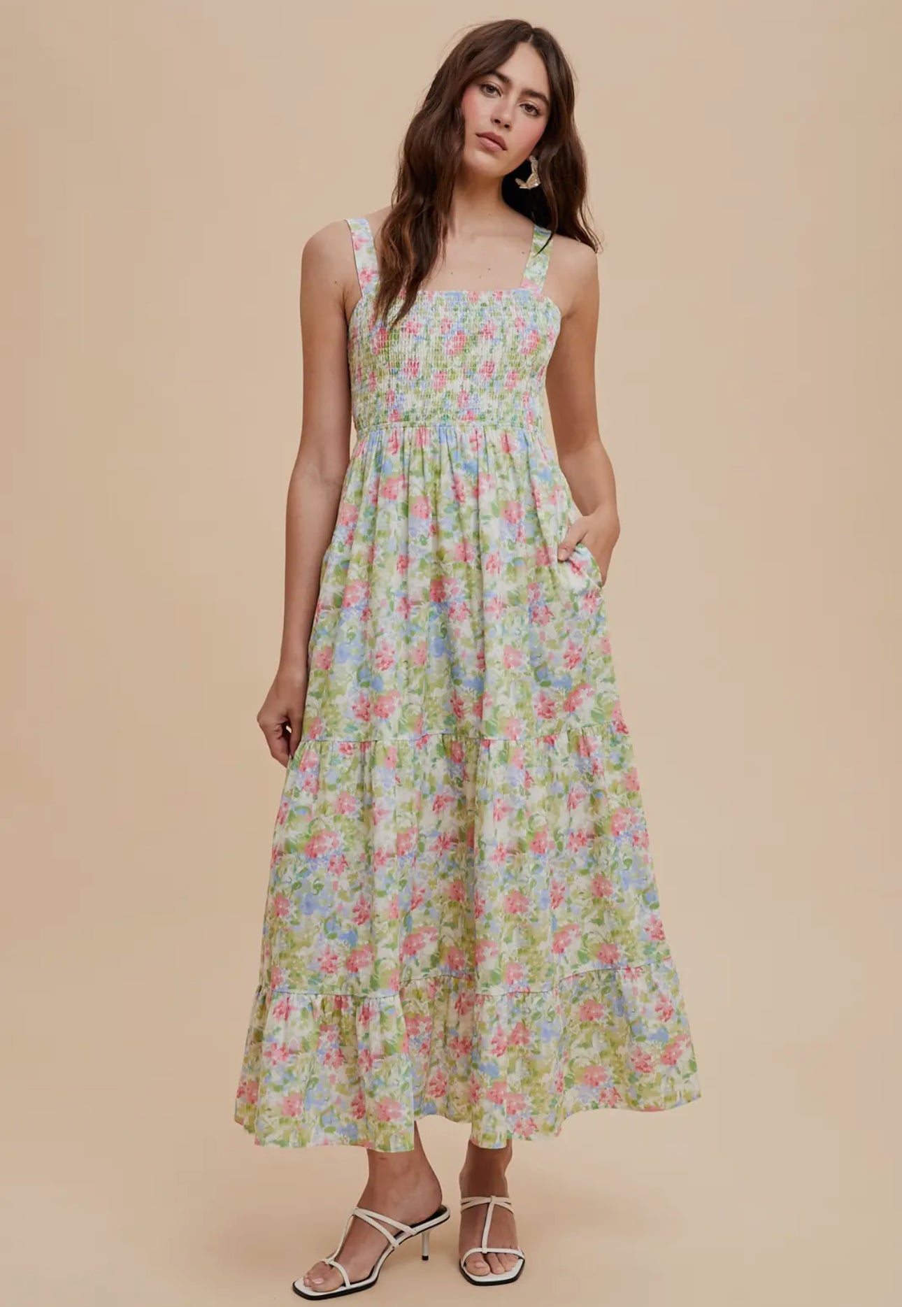 Floral Cotton Maxi Dress