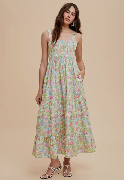 Floral Cotton Maxi Dress