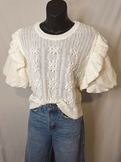 Bubble Ruffle Blouse