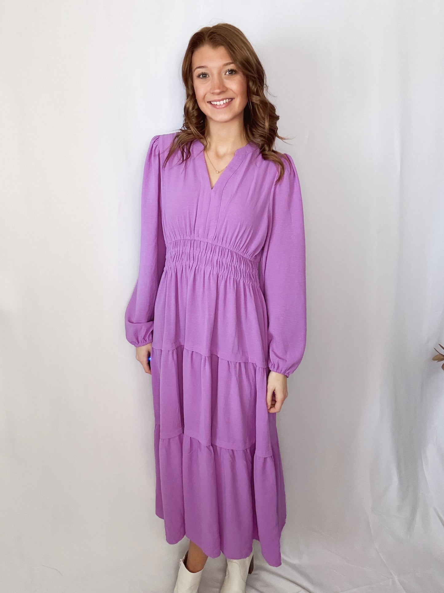 Orchid Midi Dress